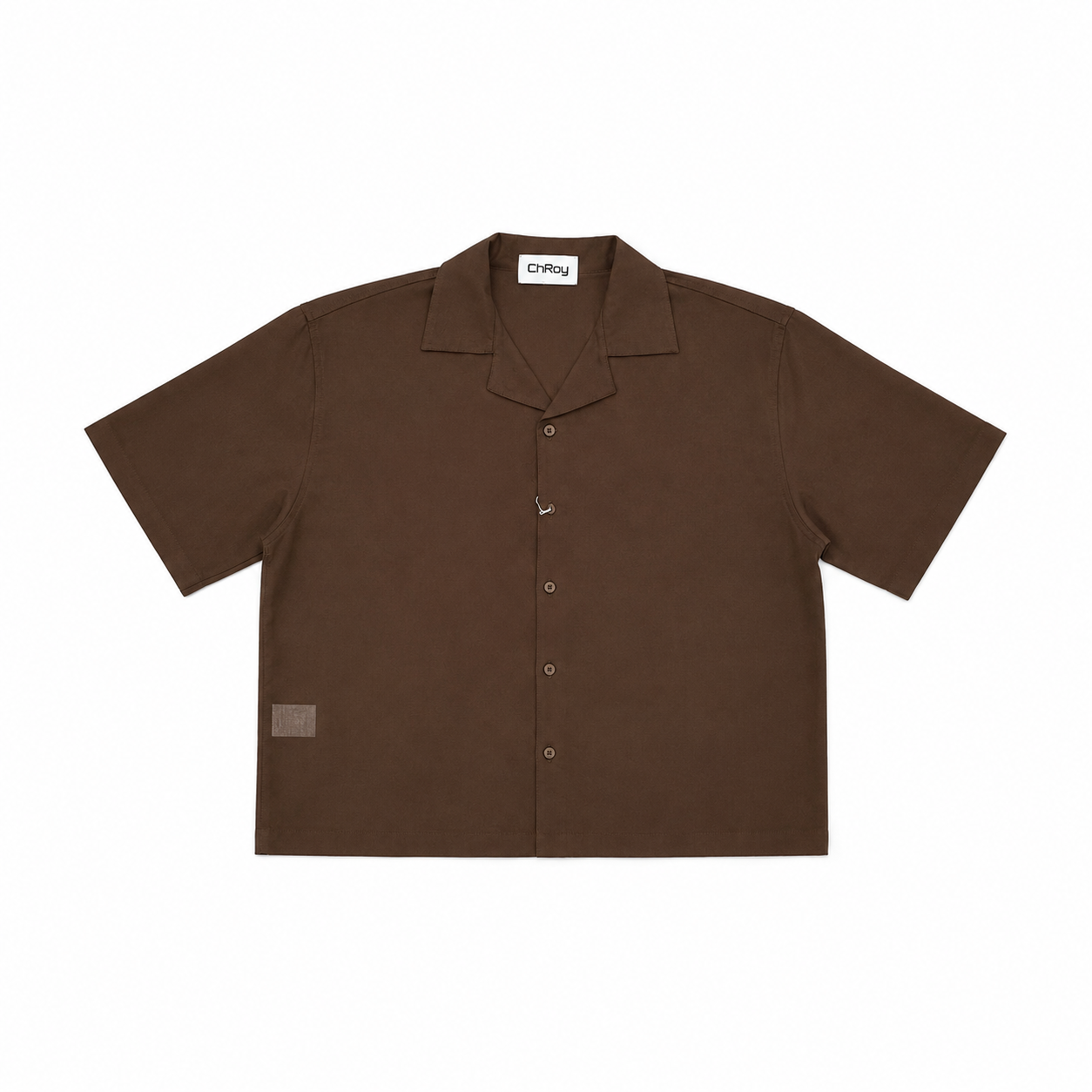 Camicia boxy marrone