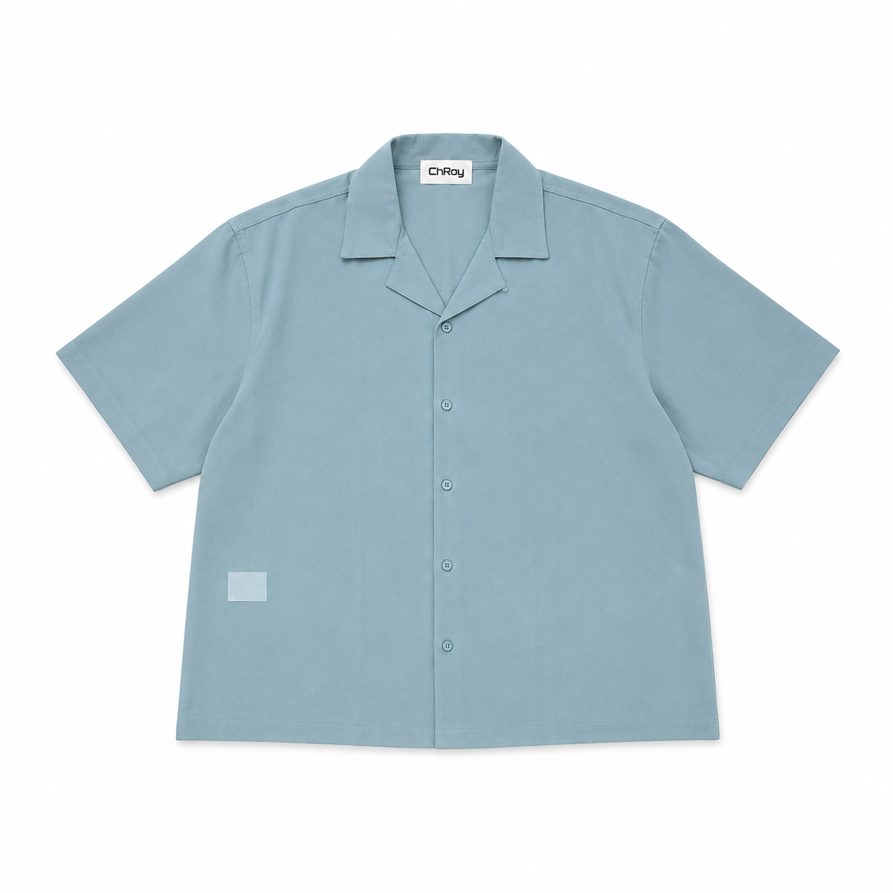 Camicia boxy celeste
