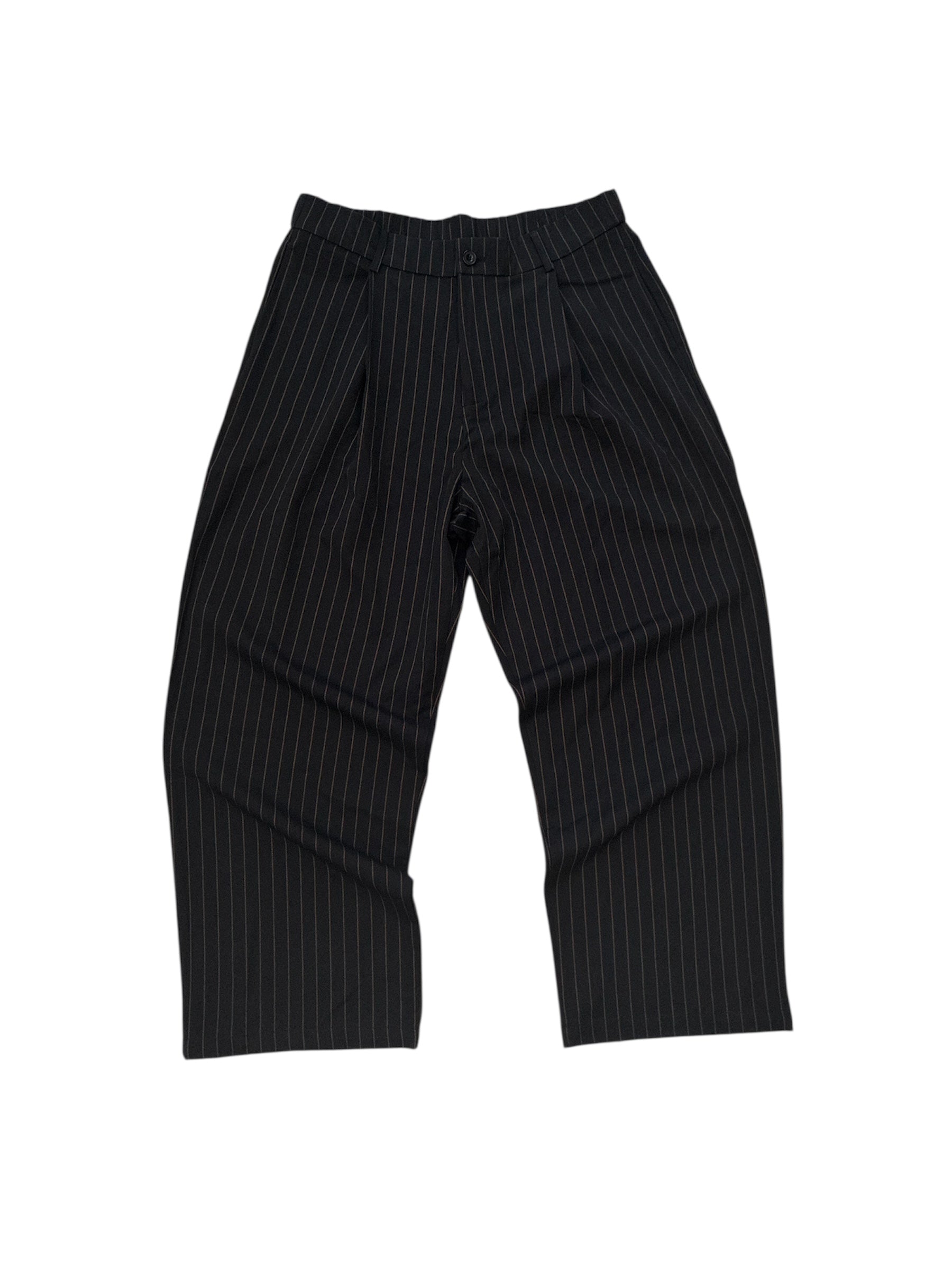 pantalone con pants nero con righe