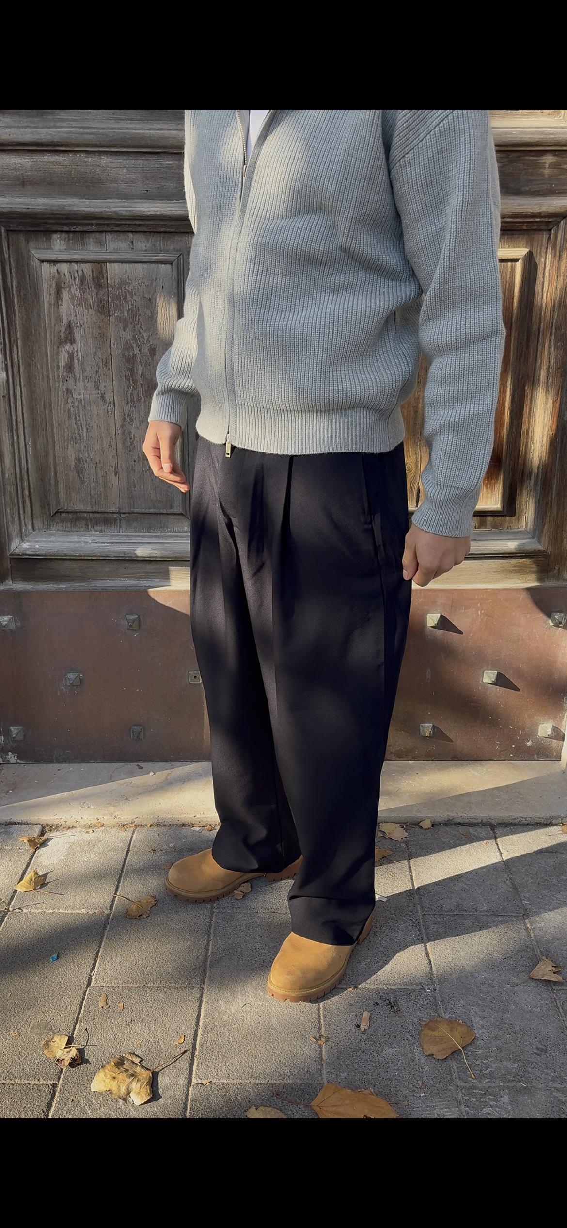 pantalone con pants blu notte