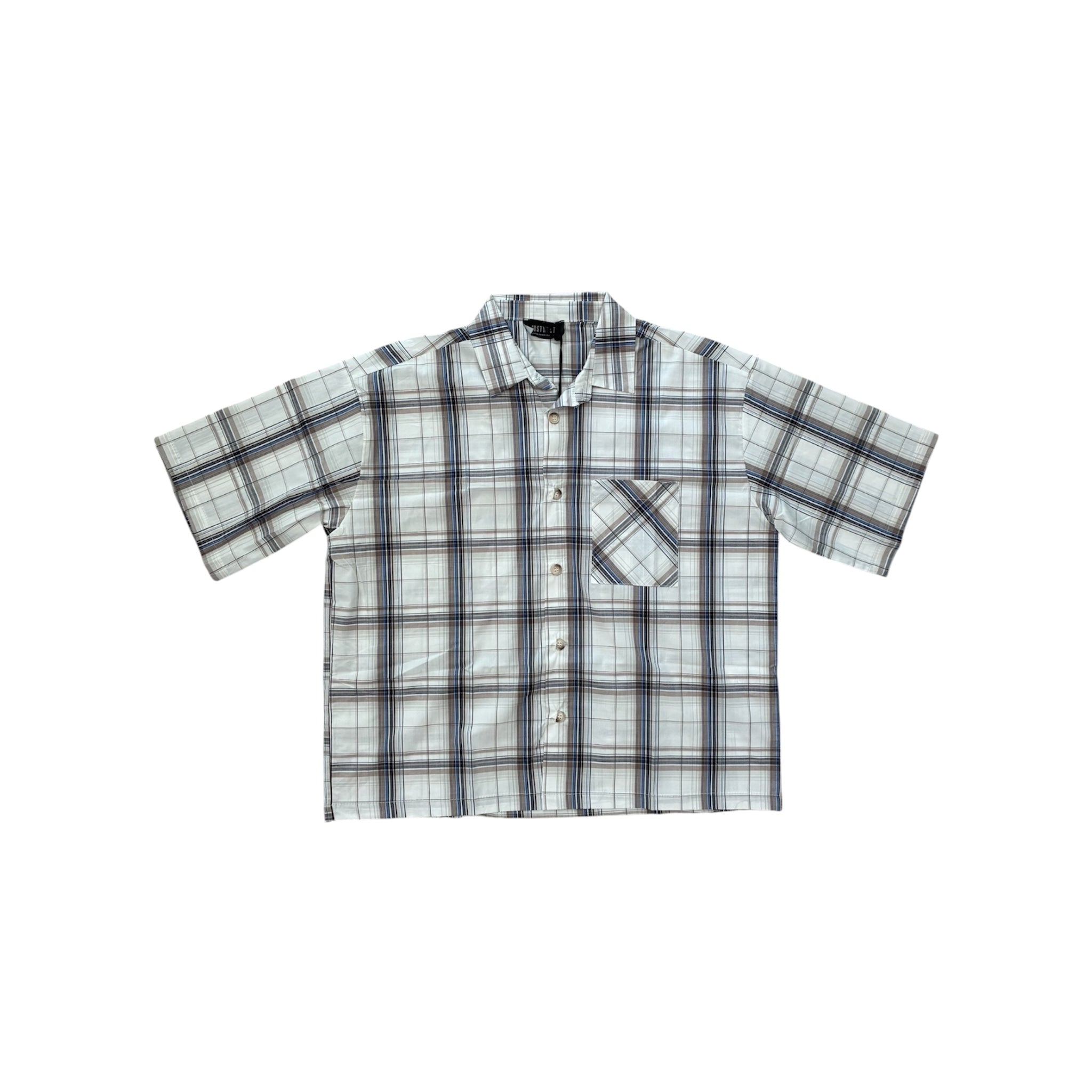 Camicia boxy fit a scacchi