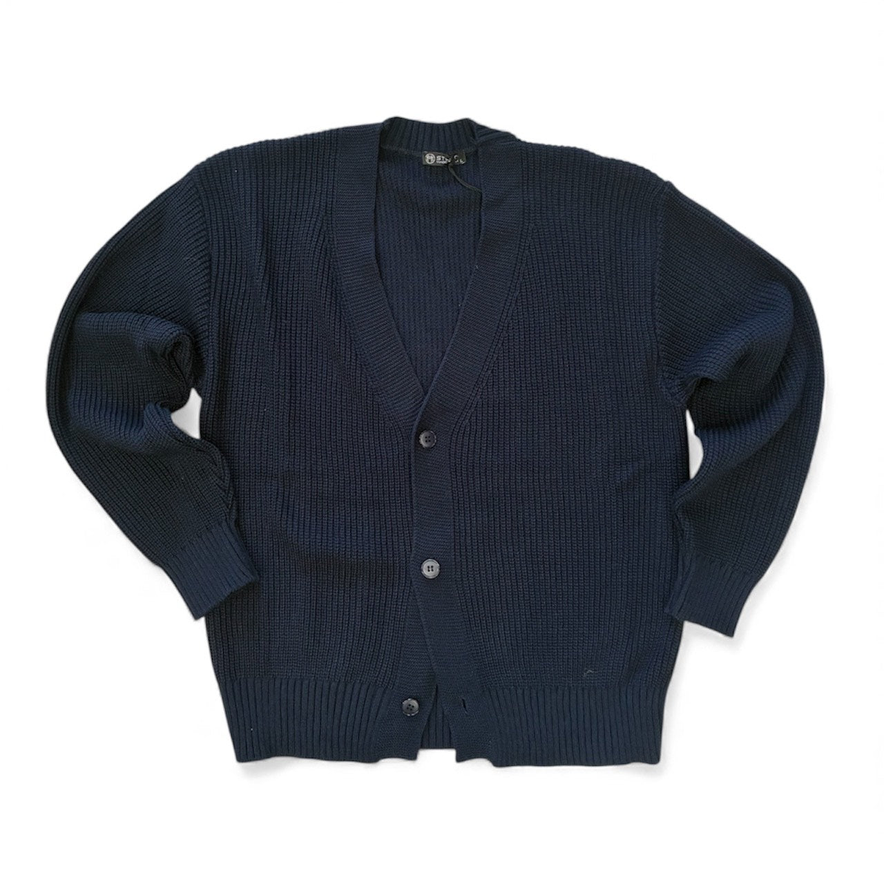 Cardigan scollato con bottoni