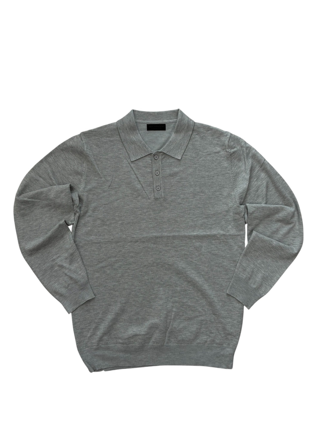 maglione polo grigio