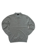 maglione polo grigio